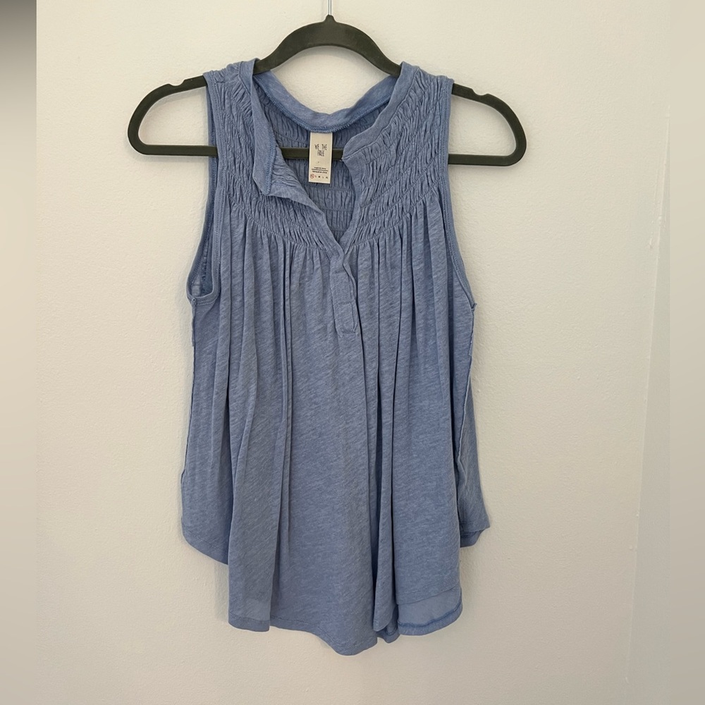Free People We the Free light blue flowy tank top